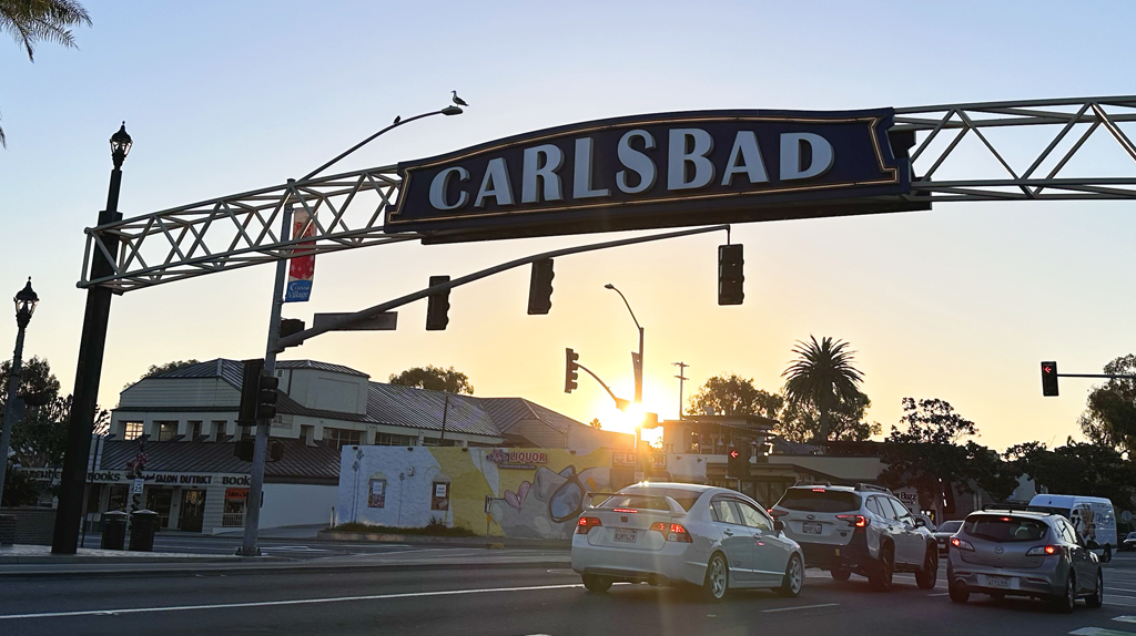 Carlsbad street sign arc