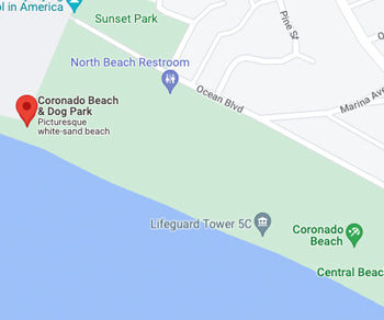 Coronado Beach Dog Beach Map