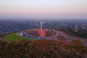 Drone shot of Mt. Soledad