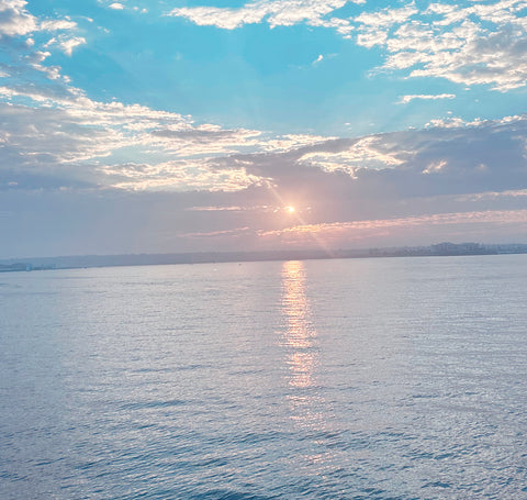 Sunset view from the Brigantine Restaurant