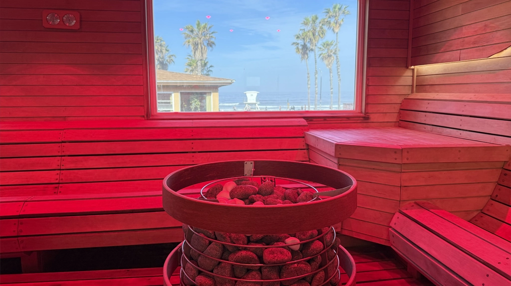 Sauna at Ocean Pacific Gym